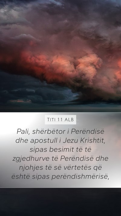 Titi 1:1 ALB Bible Verse Image
