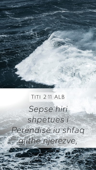 Titi 2:11 ALB Bible Verse Image