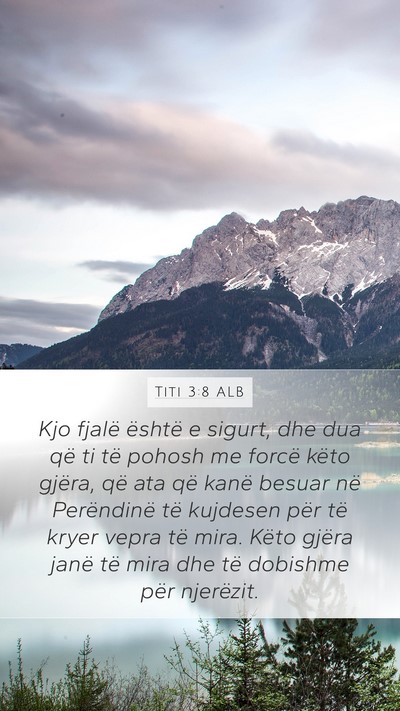 Titi 3:8 ALB Bible Verse Image