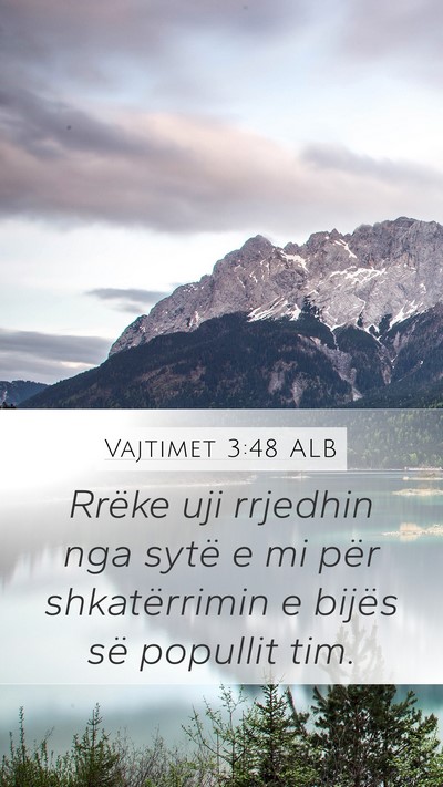 Vajtimet 3:48 ALB Bible Verse Image