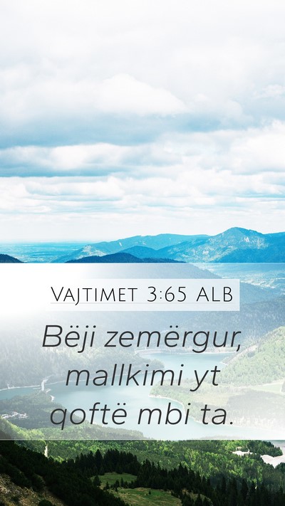 Vajtimet 3:65 ALB Bible Verse Image