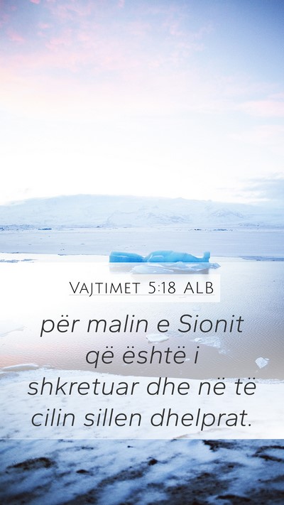 Vajtimet 5:18 ALB Bible Verse Image