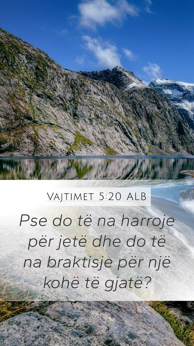 Vajtimet 5:20 ALB Bible Verse Image