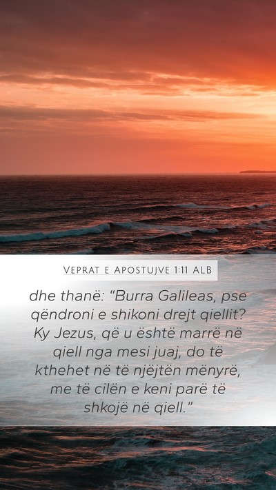 Veprat e Apostujve 1:11 ALB Bible Verse Image