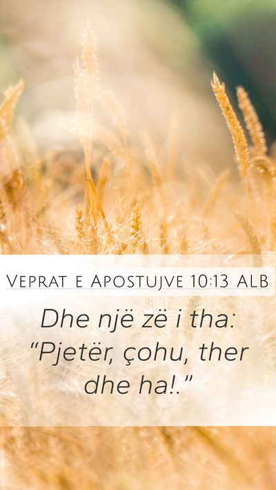 Veprat e Apostujve 10:13 ALB Bible Verse Image