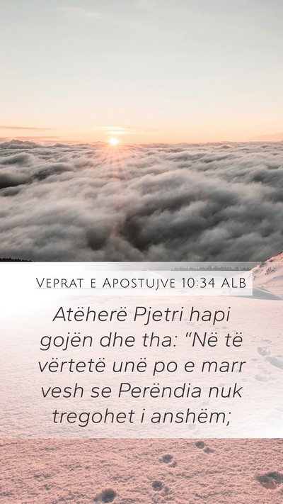 Veprat e Apostujve 10:34 ALB Bible Verse Image