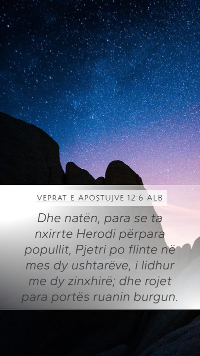 Veprat e Apostujve 12:6 ALB Bible Verse Image