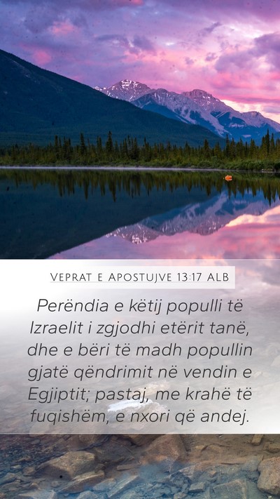 Veprat e Apostujve 13:17 ALB Bible Verse Image