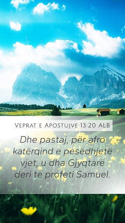 Veprat e Apostujve 13:20 ALB Bible Verse Image