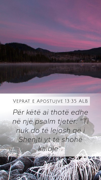 Veprat e Apostujve 13:35 ALB Bible Verse Image