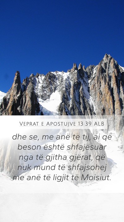 Veprat e Apostujve 13:39 ALB Bible Verse Image