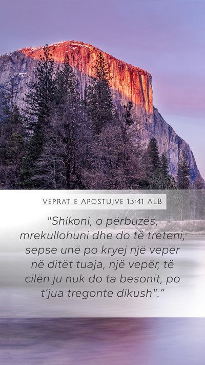 Veprat e Apostujve 13:41 ALB Bible Verse Image