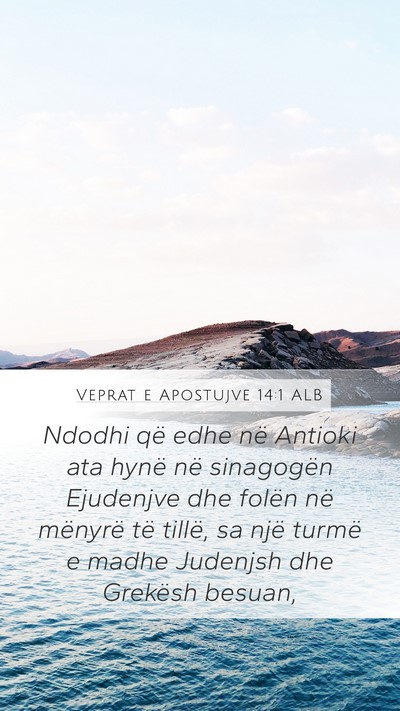 Veprat e Apostujve 14:1 ALB Bible Verse Image