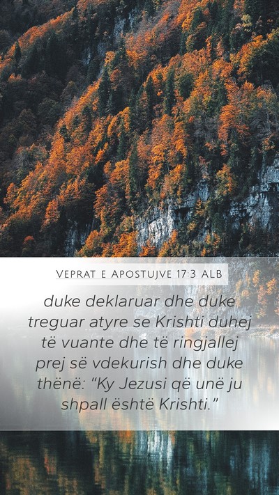 Veprat e Apostujve 17:3 ALB Bible Verse Image