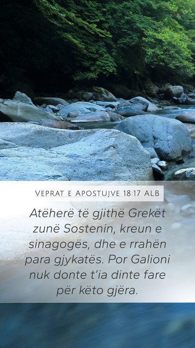 Veprat e Apostujve 18:17 ALB Bible Verse Image