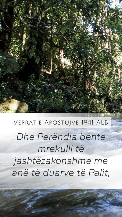 Veprat e Apostujve 19:11 ALB Bible Verse Image