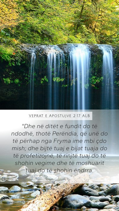 Veprat e Apostujve 2:17 ALB Bible Verse Image