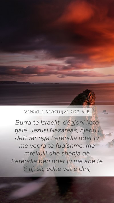 Veprat e Apostujve 2:22 ALB Bible Verse Image
