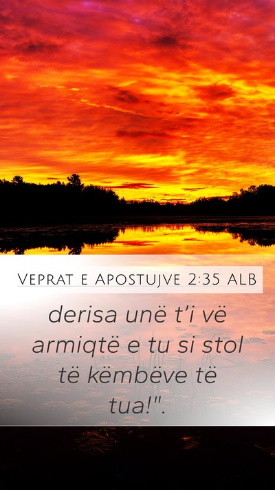 Veprat e Apostujve 2:35 ALB Bible Verse Image