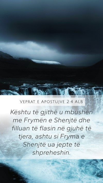 Veprat e Apostujve 2:4 ALB Bible Verse Image