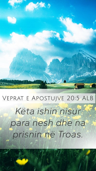 Veprat e Apostujve 20:5 ALB Bible Verse Image