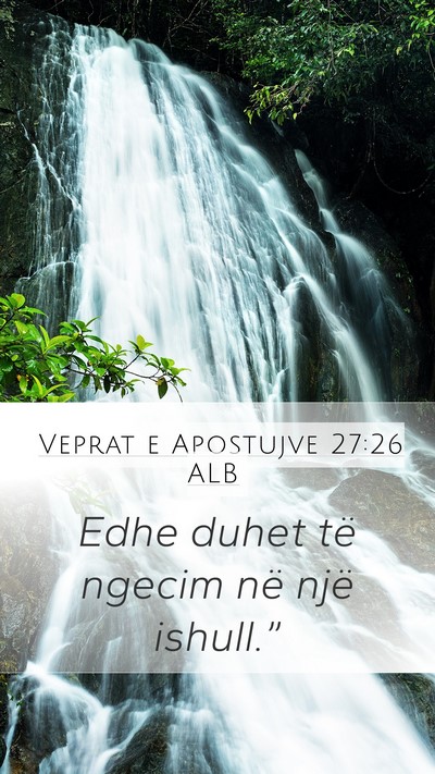 Veprat e Apostujve 27:26 ALB Bible Verse Image