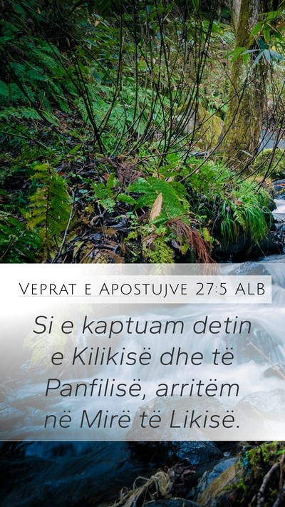 Veprat e Apostujve 27:5 ALB Bible Verse Image