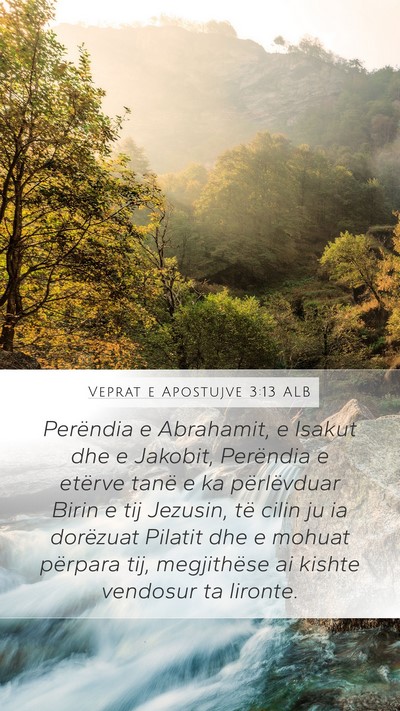 Veprat e Apostujve 3:13 ALB Bible Verse Image