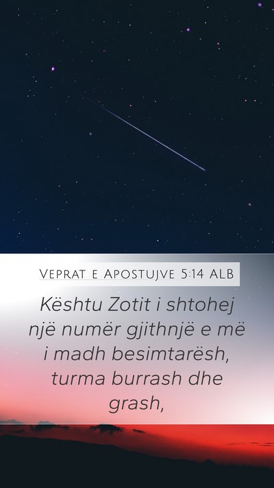 Veprat e Apostujve 5:14 ALB Bible Verse Image