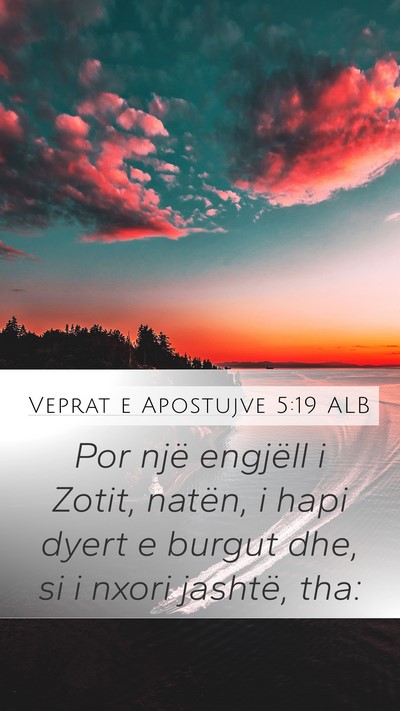 Veprat e Apostujve 5:19 ALB Bible Verse Image