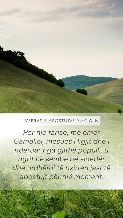 Veprat e Apostujve 5:34 ALB Bible Verse Image