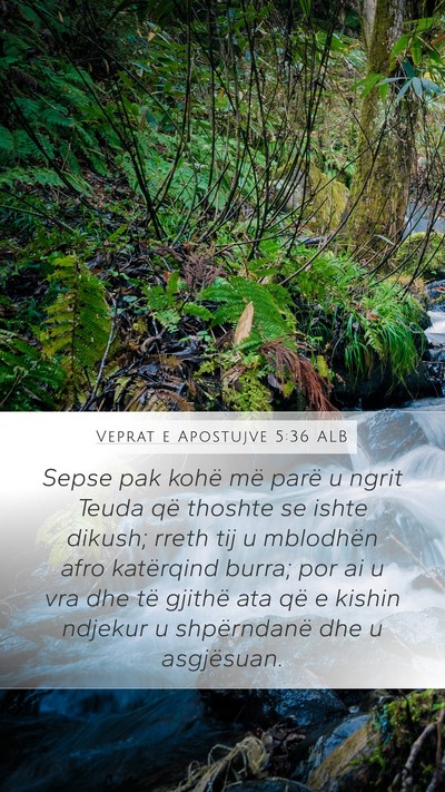 Veprat e Apostujve 5:36 ALB Bible Verse Image