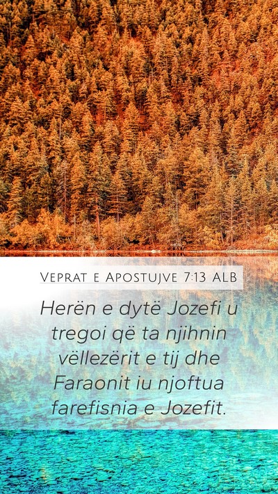 Veprat e Apostujve 7:13 ALB Bible Verse Image