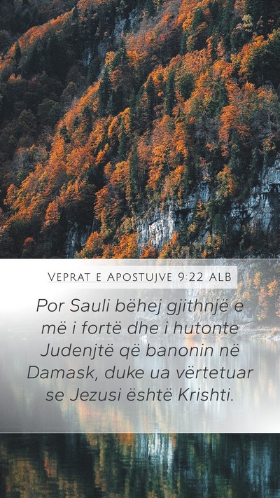 Veprat e Apostujve 9:22 ALB Bible Verse Image