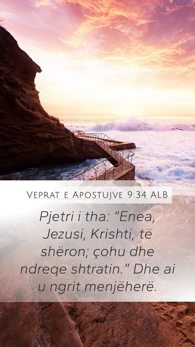 Veprat e Apostujve 9:34 ALB Bible Verse Image
