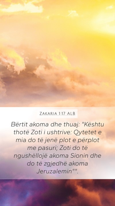 Zakaria 1:17 ALB Bible Verse Image