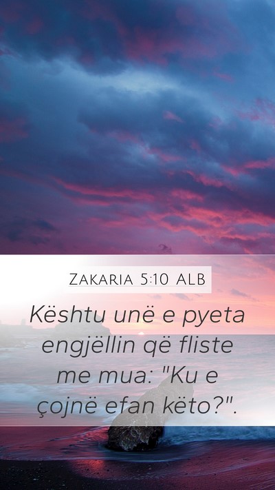 Zakaria 5:10 ALB Bible Verse Image