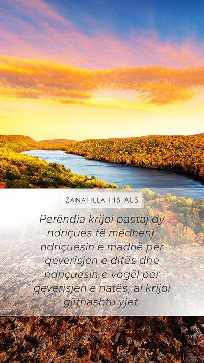 Zanafilla 1:16 ALB Bible Verse Image
