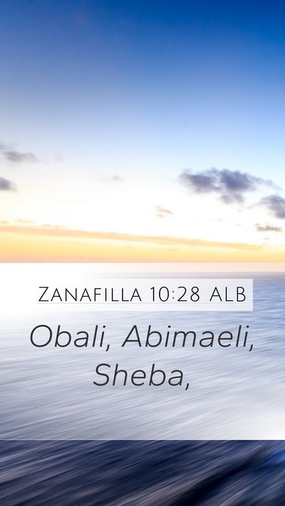 Zanafilla 10:28 ALB Bible Verse Image