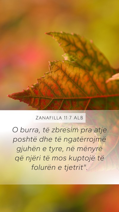 Zanafilla 11:7 ALB Bible Verse Image