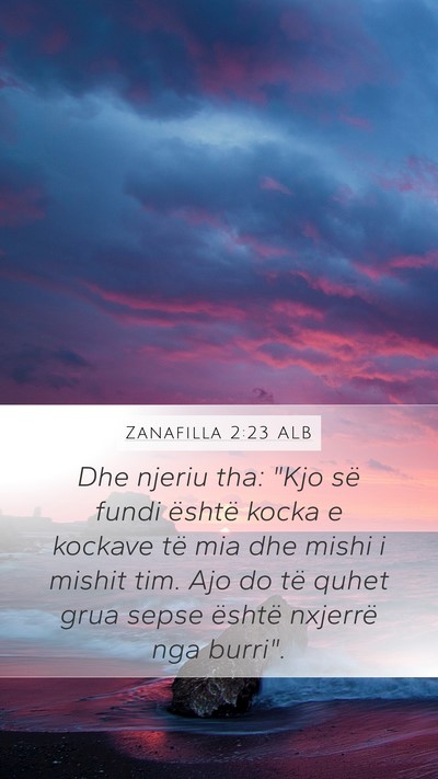 Zanafilla 2:23 ALB Bible Verse Image