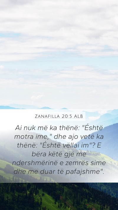 Zanafilla 20:5 ALB Mobile Phone Wallpaper - Ai nuk më ka thënë: 
