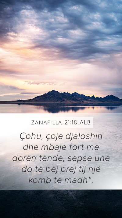 Zanafilla 21:18 ALB Bible Verse Image