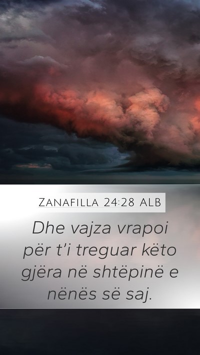 Zanafilla 24:28 ALB Bible Verse Image