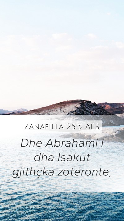 Zanafilla 25:5 ALB Bible Verse Image