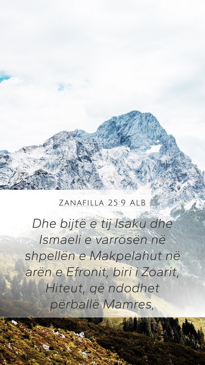 Zanafilla 25:9 ALB Bible Verse Image