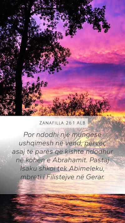 Zanafilla 26:1 ALB Bible Verse Image