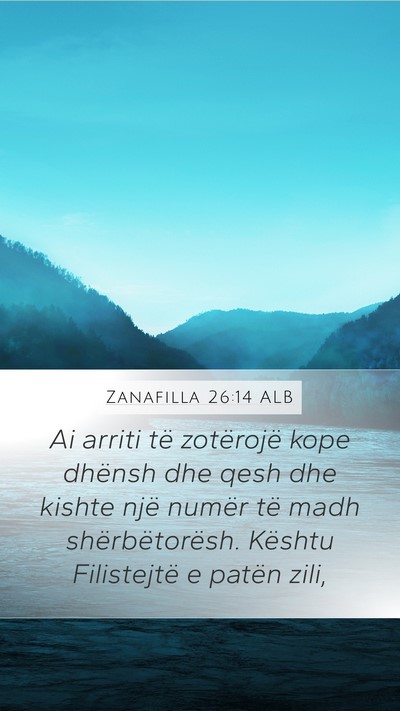 Zanafilla 26:14 ALB Bible Verse Image
