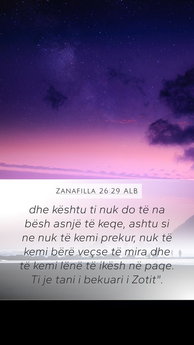 Zanafilla 26:29 ALB Bible Verse Image