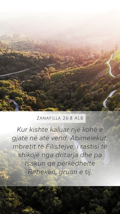Zanafilla 26:8 ALB Bible Verse Image